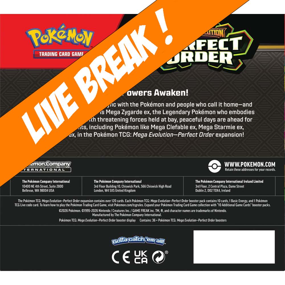 [ Live Break ] Perfect Order - Pokemon TCG: Mega Evolution ME03 Booster Box
