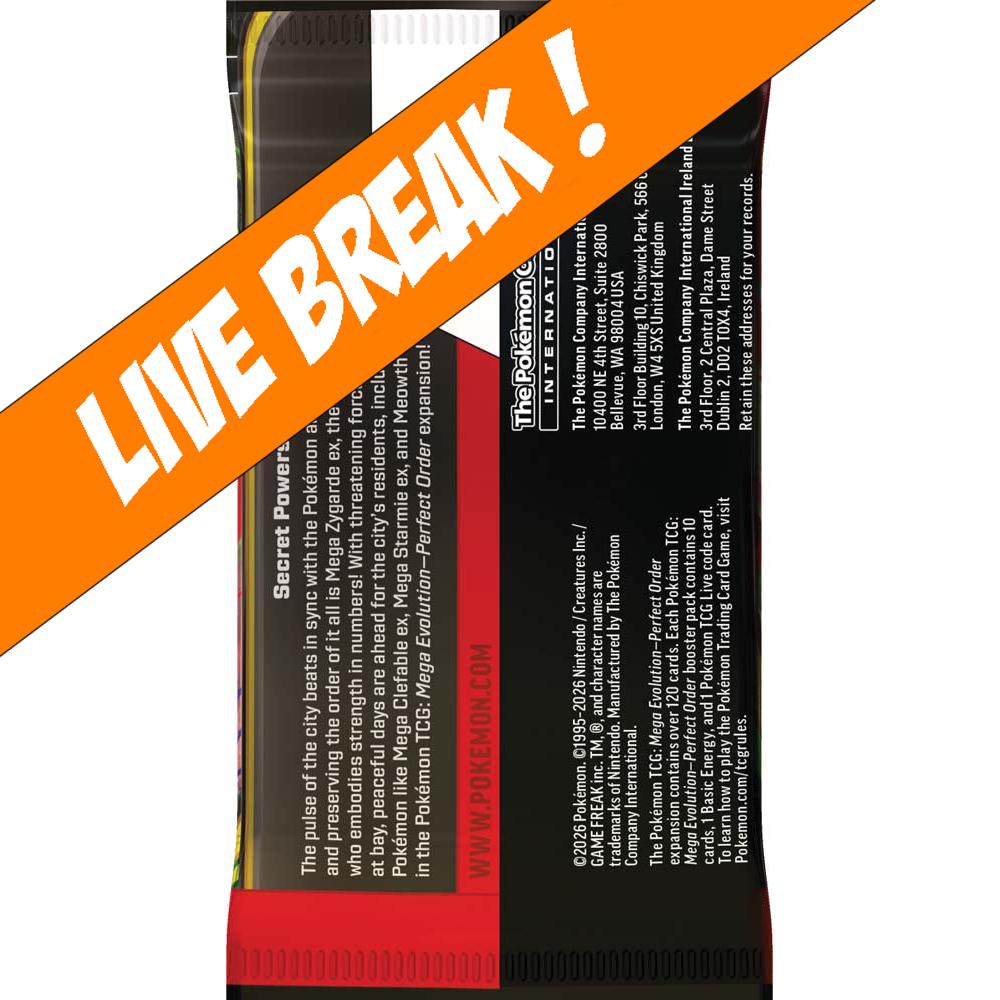 [ Live Break ] Perfect Order - Pokemon TCG: Mega Evolution ME03 Booster Box