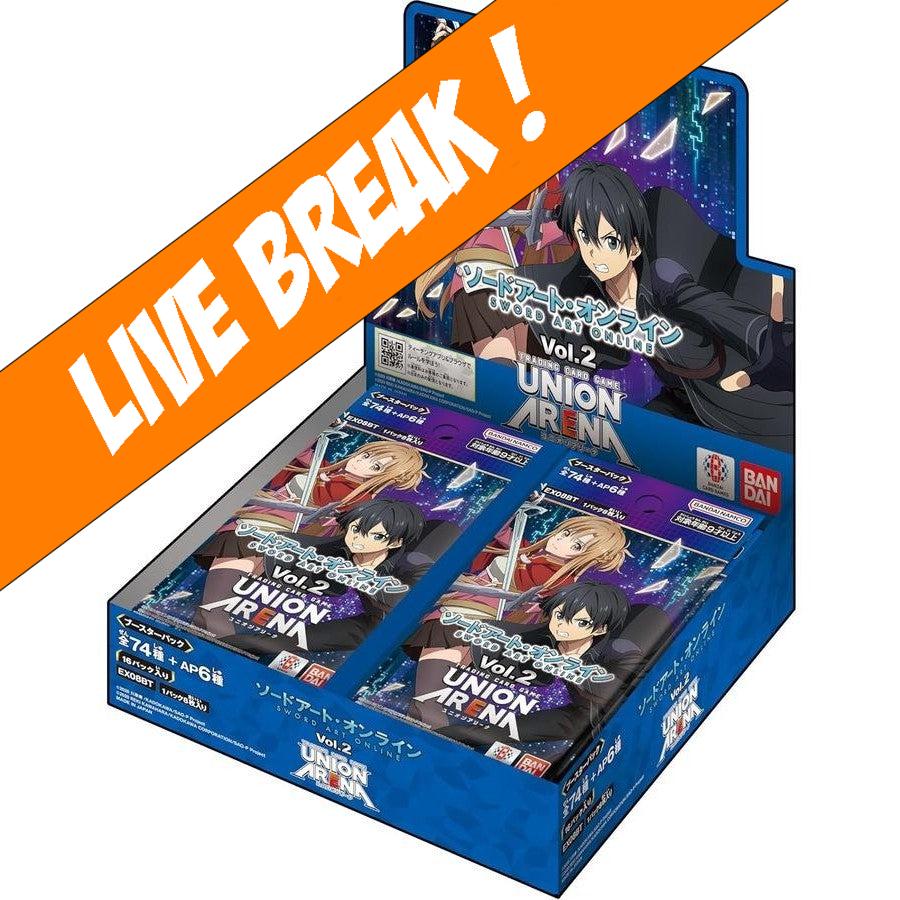 [ Live Break ] Union Arena - Sword Art Online Vol.2 EX08BT Booster Box [Japanese]