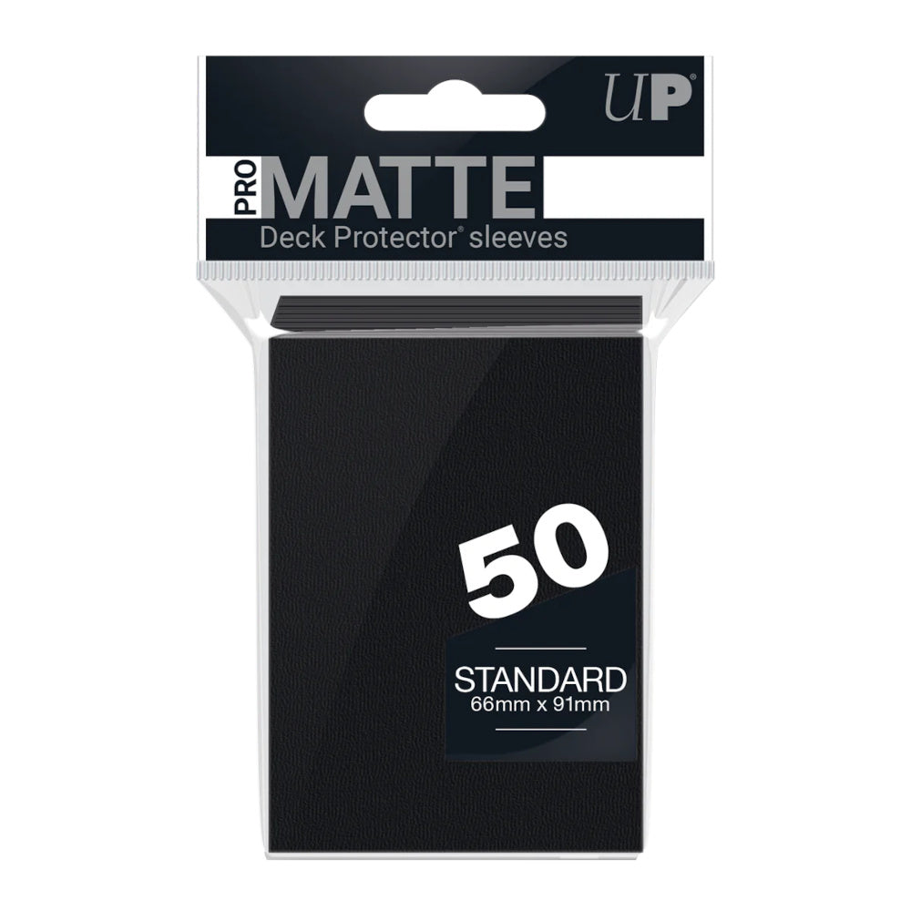 Ultra Pro: PRO-Matte 50ct Standard Deck Protector sleeves: Black
