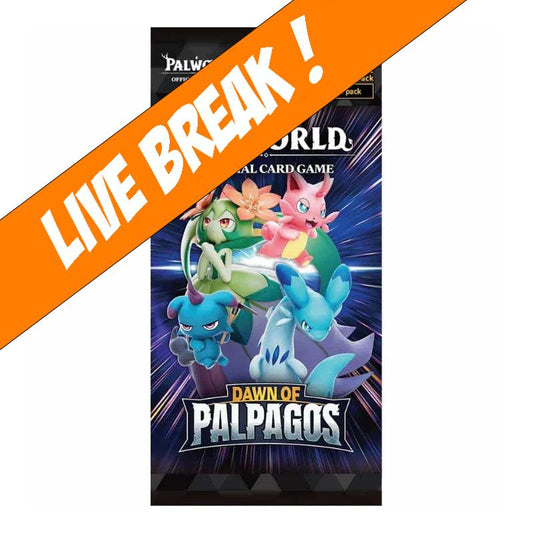 [ Live Break ] [Palworld OFFICIAL CARD GAME] BP01 Dawn of Palpagos Booster Pack