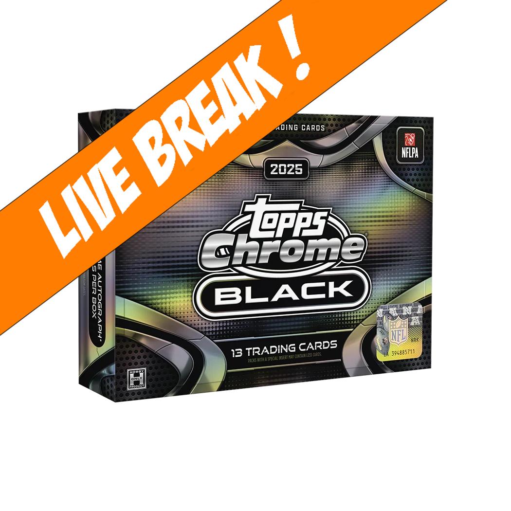 [ Live Break ] Topps 2025 Chrome Black Football Hobby Box