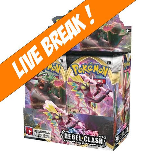 [ Live Break ] Rebel Clash - Pokemon TGC Sword & Shield Booster Box