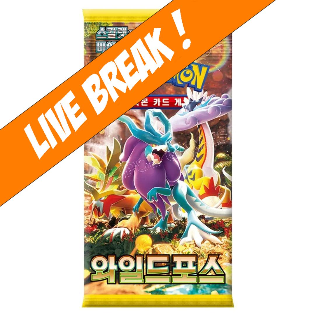 [ Live Break ] Wild Forces (Korean) - Pokémon TCG SV5K Booster Pack