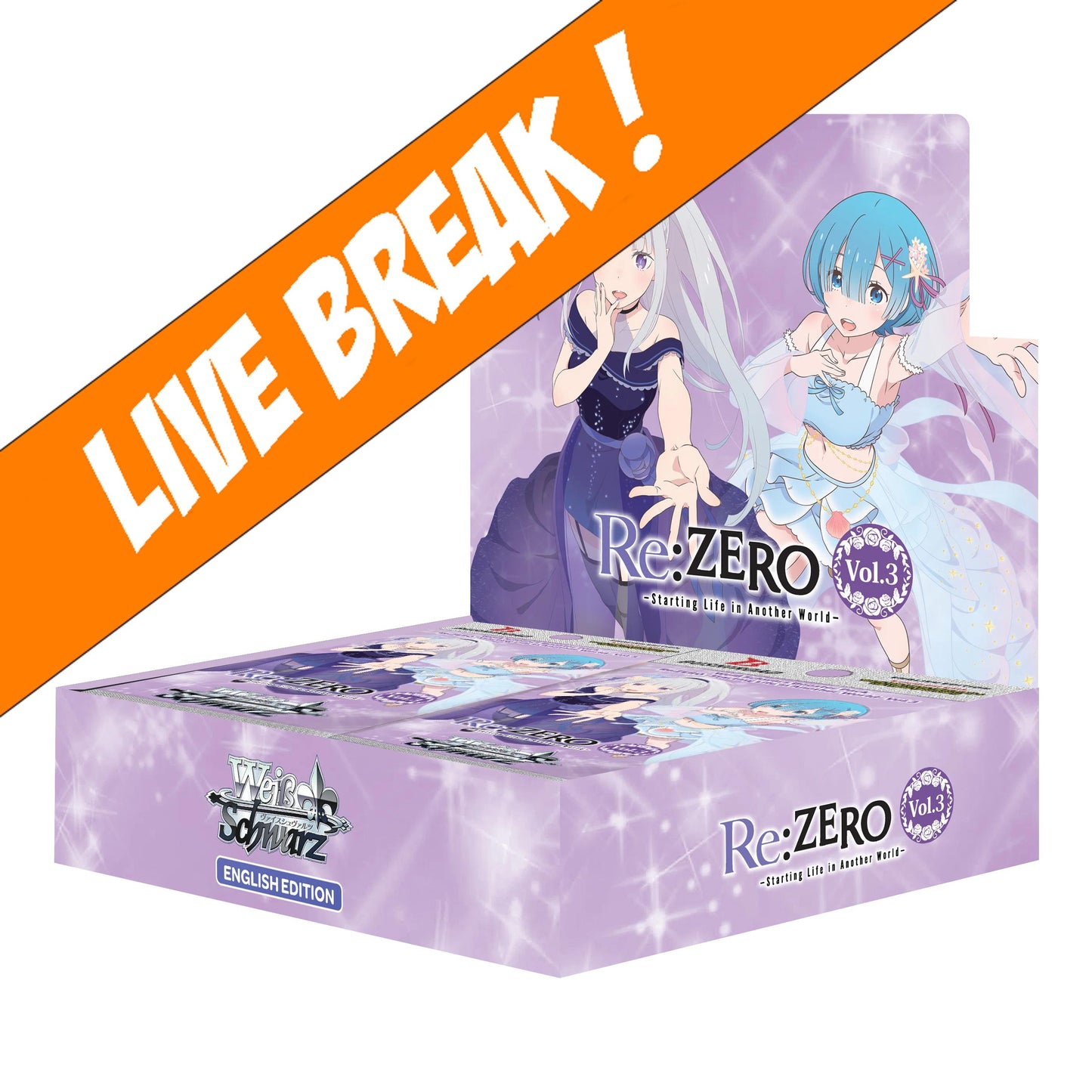 [ Live Break ] [Weiss Schwarz] Re:ZERO -Starting Life in Another World- Vol.3 - Booster Box
