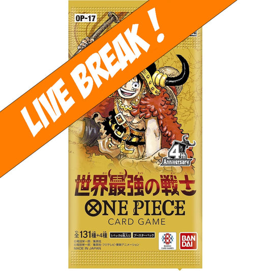 [ Live Break ] One Piece Card Game - The World's Strongest Warrior OP-17 Booster Pack(Japanese)