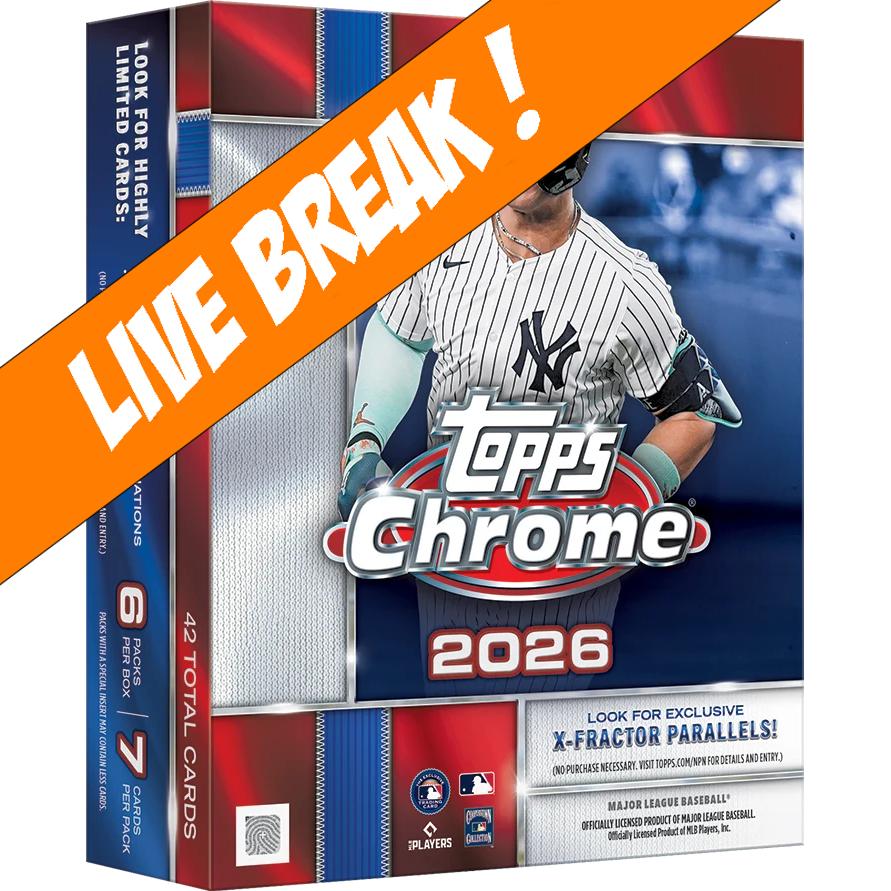 [ Live Break ] 2026 Topps Chrome Baseball Mega Box