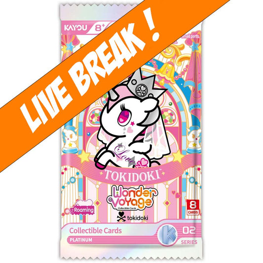 [ Live Break ] Kayou Tokidoki Wonder Voyage Collectible Trading Cards Roaming Edition Foil Series 2 Booster Pack