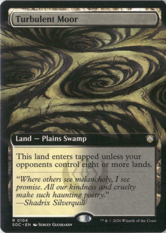 Scan Image | Turbulent Moor (Extended Art) - Commander: Secrets of Strixhaven | [28415C03]