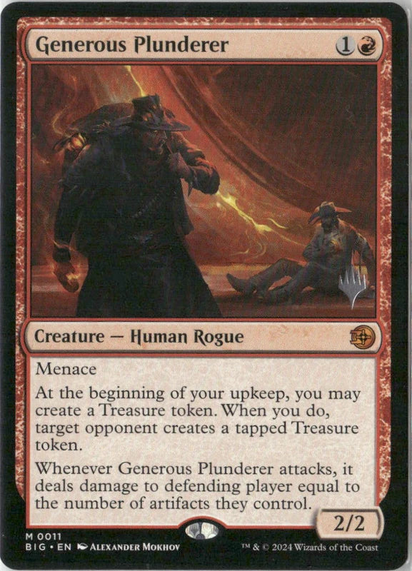 Scan Image | Generous Plunderer - Promo Pack: Outlaws of Thunder Junction | [C0ADFC8B]