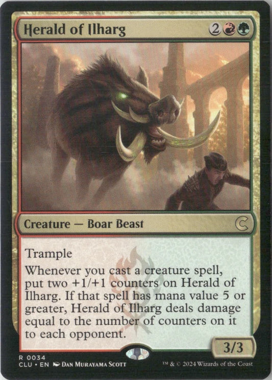 Scan Image | Herald of Ilharg - Ravnica: Clue Edition | [F0CA232E]