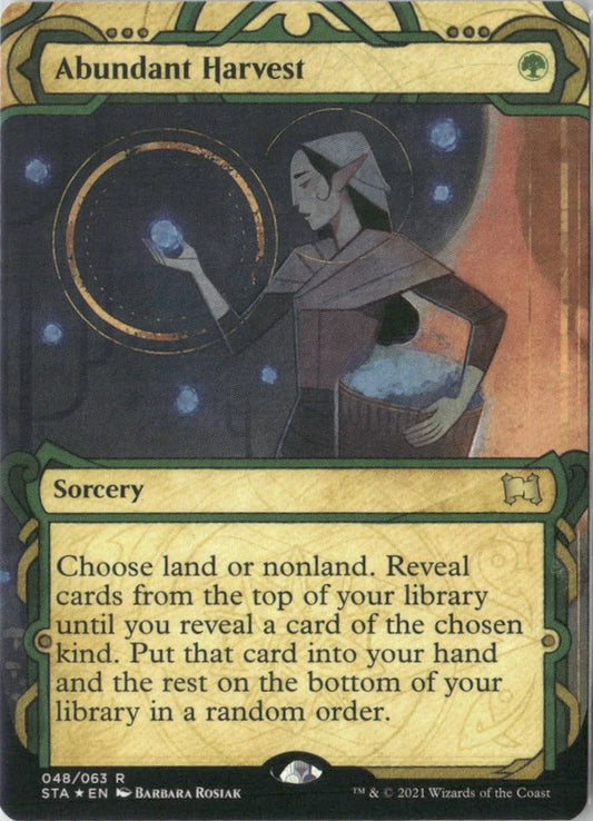 Scan Image | Abundant Harvest (Foil Etched) - Strixhaven: Mystical Archive | [A69EB6BC]