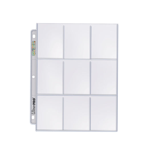 Ultra Pro: 18-Pocket Silver Series Page for Standard Size Cards - AMZ Bundle 25-count pack