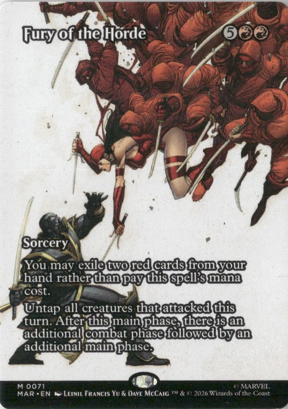 Scan Image | Fury of the Horde (Borderless) - Marvel Universe Eternal-Legal | [052CDCB3]