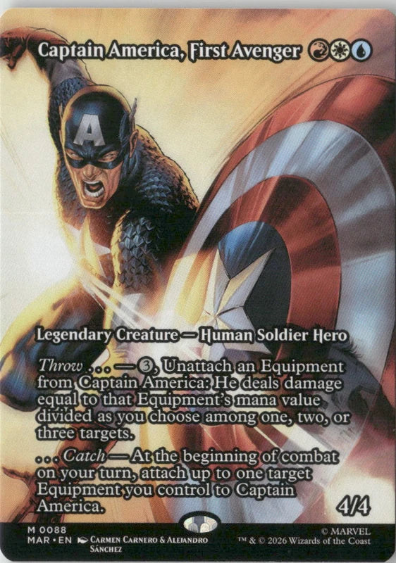 Scan Image | Captain America, First Avenger (Borderless) - Marvel Universe Eternal-Legal | [D324061C]