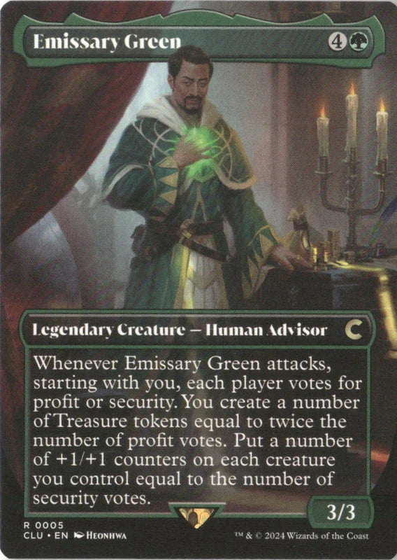 Emissary Green (Borderless) - Ravnica: Clue Edition