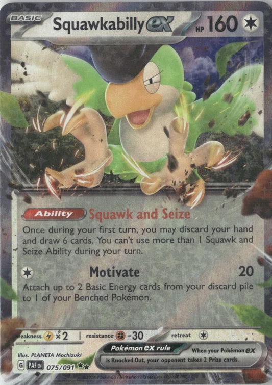 Squawkabilly ex - 075/091 - SV: Paldean Fates