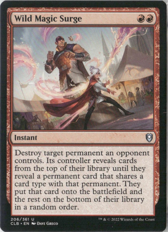 Scan Image | Wild Magic Surge - Commander Legends: Battle for Baldur's Gate | [8C7F5A11]