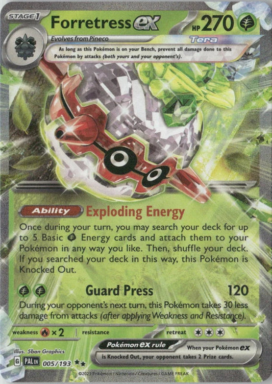 Forretress ex - 005/193 - SV02: Paldea Evolved