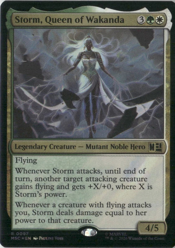 Scan Image | Storm, Queen of Wakanda (Surge Foil) - Commander: Marvel Super Heroes | [CA7A29C3]