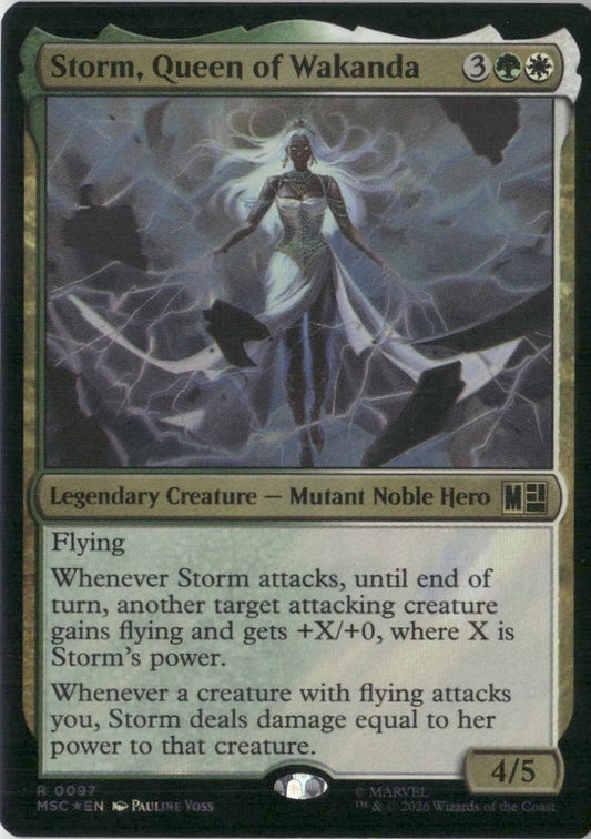 Scan Image | Storm, Queen of Wakanda (Surge Foil) - Commander: Marvel Super Heroes | [CA7A29C3]