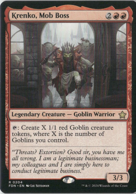 Scan Image | Krenko, Mob Boss - Foundations | [F8ED986B]