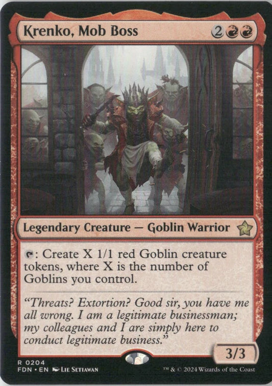 Scan Image | Krenko, Mob Boss - Foundations | [F8ED986B]
