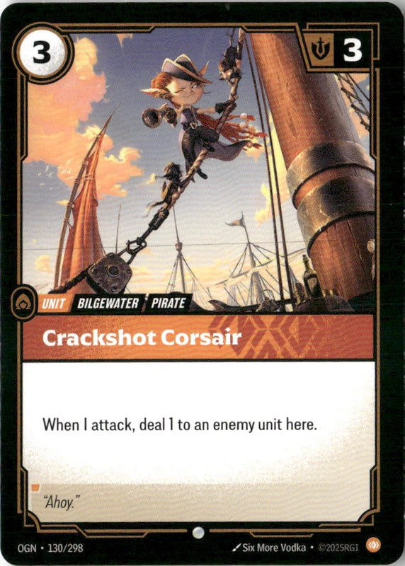Crackshot Corsair - Origins