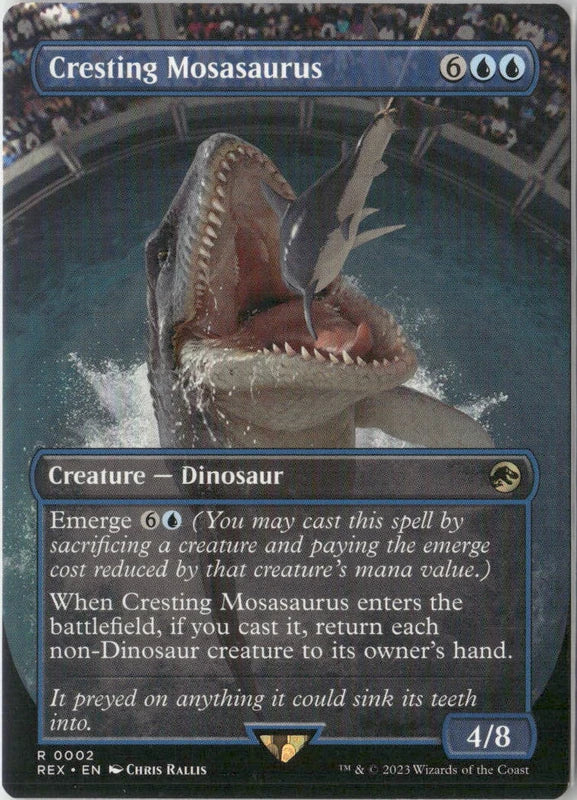 Scan Image | Cresting Mosasaurus (Borderless) - Universes Beyond: Jurassic World Collection | [D1ACFE7A]