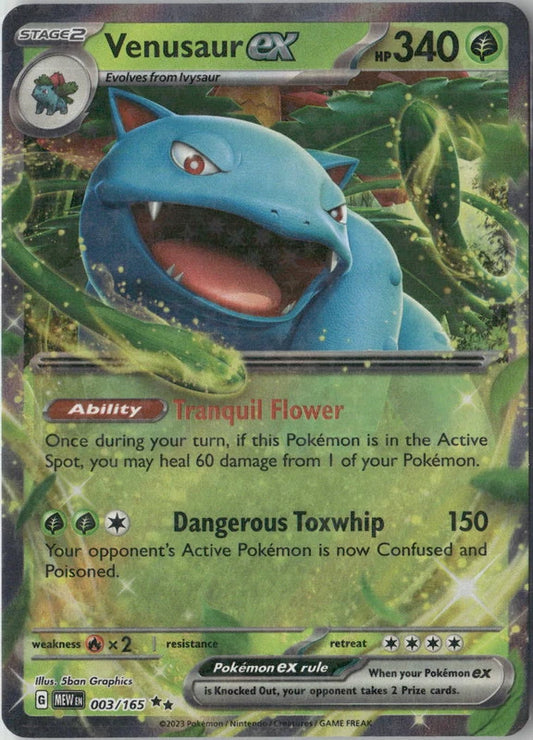 Venusaur ex - 003/165 - SV: Scarlet & Violet 151