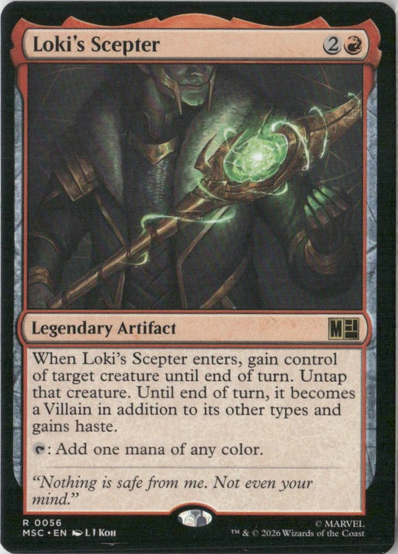 Scan Image | Loki's Scepter - Commander: Marvel Super Heroes | [AE7C335B]