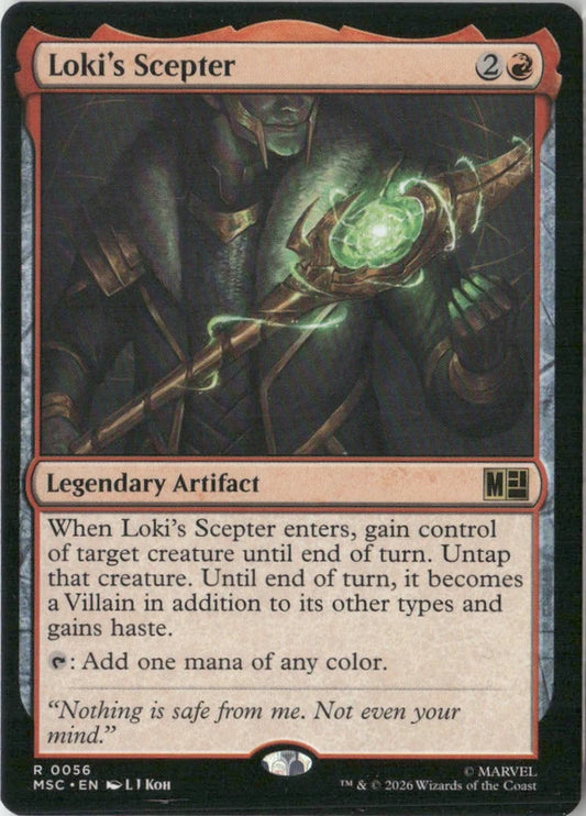 Scan Image | Loki's Scepter - Commander: Marvel Super Heroes | [AE7C335B]