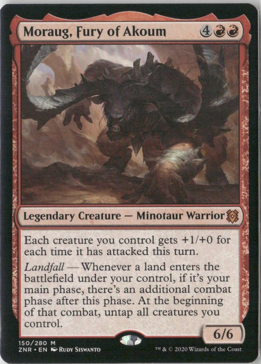 Scan Image | Moraug, Fury of Akoum - Zendikar Rising | [522A55B0]