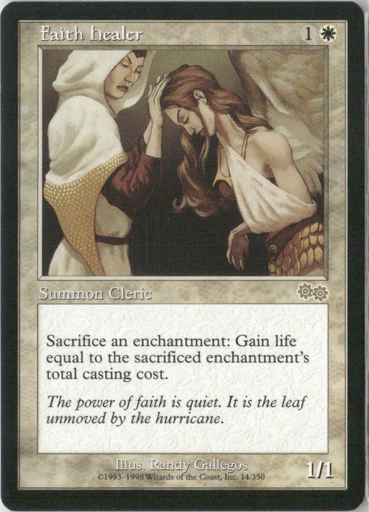 Scan Image | Faith Healer - Urza's Saga | [2988FF39]