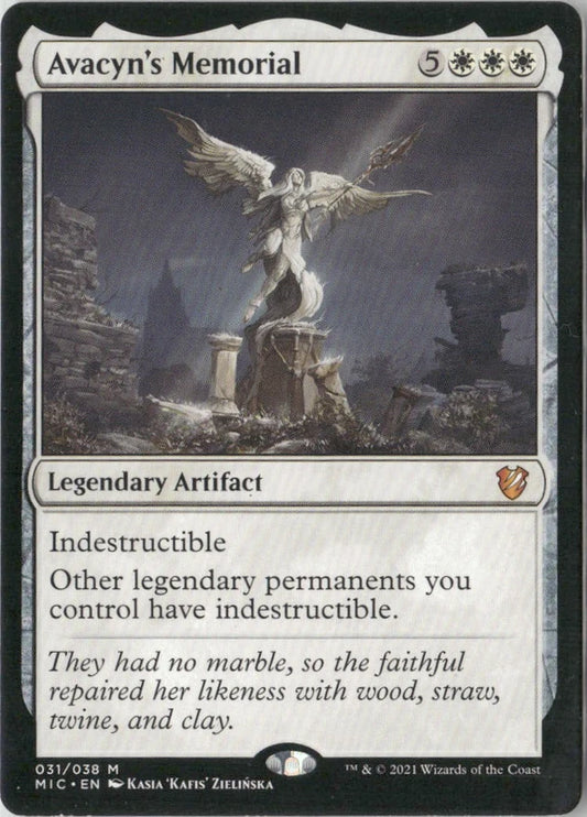 Scan Image | Avacyn's Memorial - Commander: Innistrad: Midnight Hunt | [885BCC94]