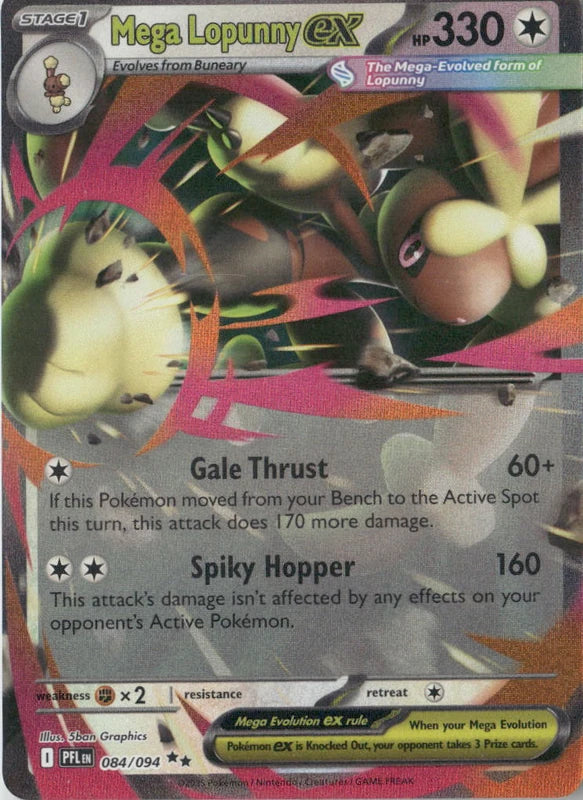 Mega Lopunny ex - 084/094 - ME02: Phantasmal Flames