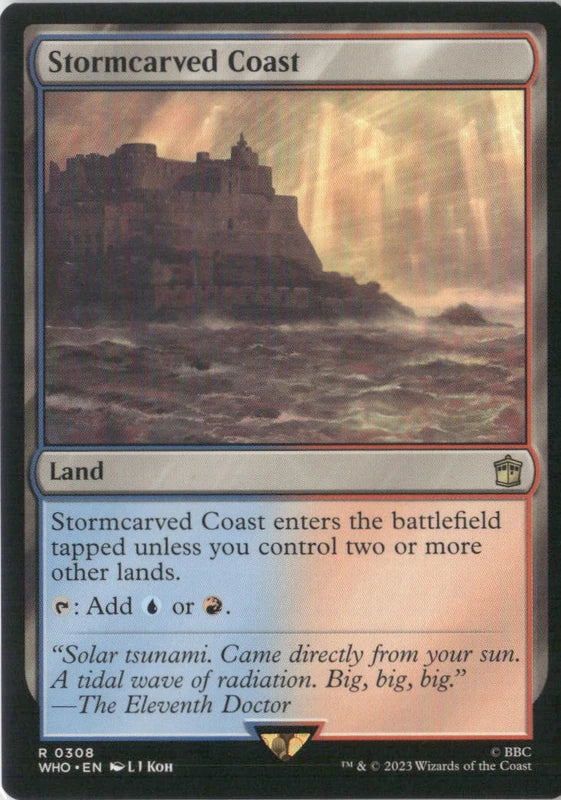 Scan Image | Stormcarved Coast (Surge Foil) - Universes Beyond: Doctor Who | [734B7D94]