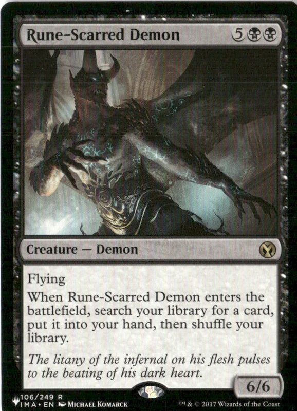 Rune-Scarred Demon - The List Reprints