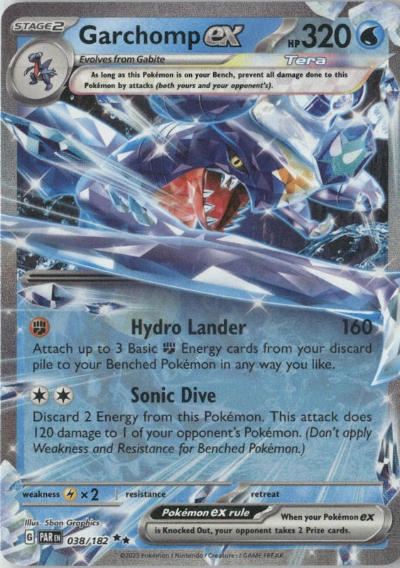 Garchomp ex - 038/182 - SV04: Paradox Rift