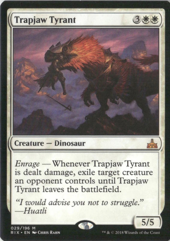 Scan Image | Trapjaw Tyrant - Rivals of Ixalan | [448FE872]