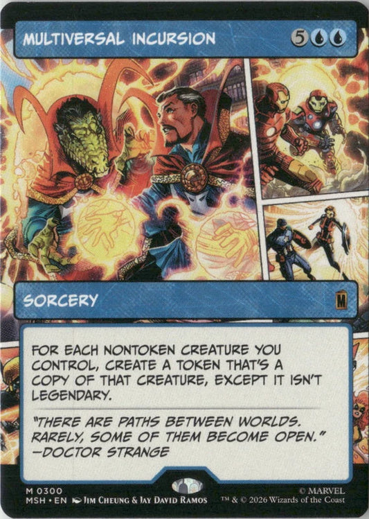 Scan Image | Multiversal Incursion (Borderless) - Marvel Super Heroes | [40352088]