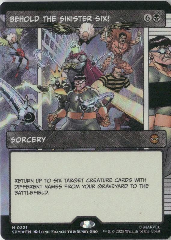 Scan Image | Behold the Sinister Six! (Borderless) - Marvel's Spider-Man | [2BEED7E3]