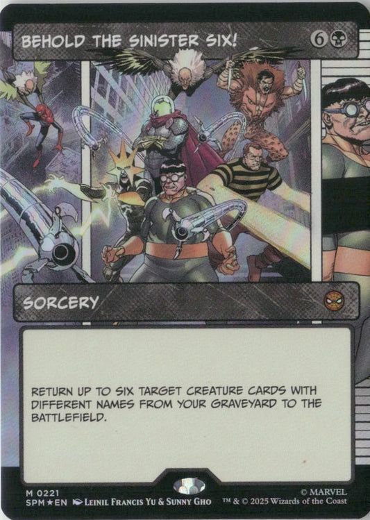 Scan Image | Behold the Sinister Six! (Borderless) - Marvel's Spider-Man | [2BEED7E3]