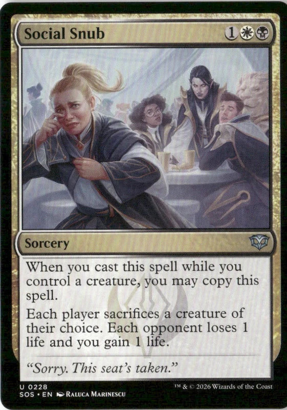 Social Snub - Secrets of Strixhaven