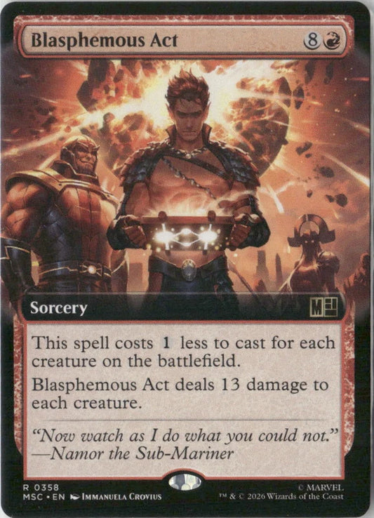 Scan Image | Blasphemous Act (Extended Art) - Commander: Marvel Super Heroes | [8B2F04D3]
