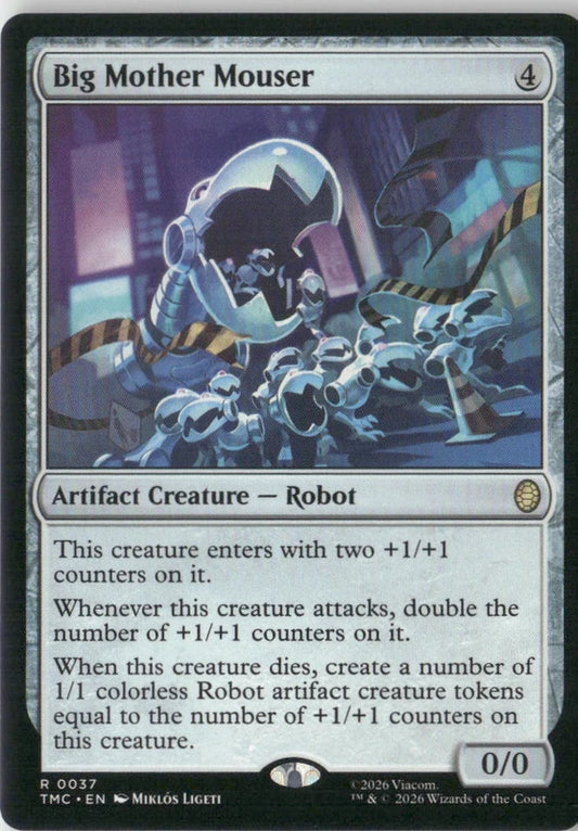 Scan Image | Big Mother Mouser (Surge Foil) - Commander: Teenage Mutant Ninja Turtles | [A0F3D712]