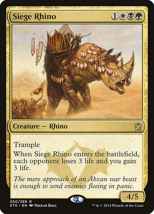 Siege Rhino - Khans of Tarkir