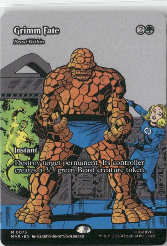 Scan Image | Grimm Fate - Beast Within (Borderless) - Marvel Universe Eternal-Legal | [77BC0406]
