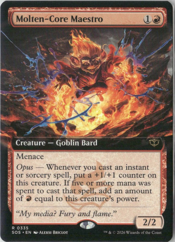 Scan Image | Molten-Core Maestro (Extended Art) - Secrets of Strixhaven | [68028A6F]