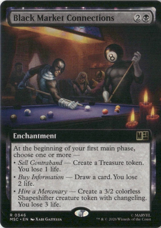 Scan Image | Black Market Connections (Extended Art) - Commander: Marvel Super Heroes | [BE7ACB9A]